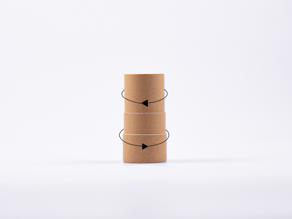 Deo-Stick "Eco" 50ml, aus Pappe, natur - NEU-mit Twist-up Funktion!